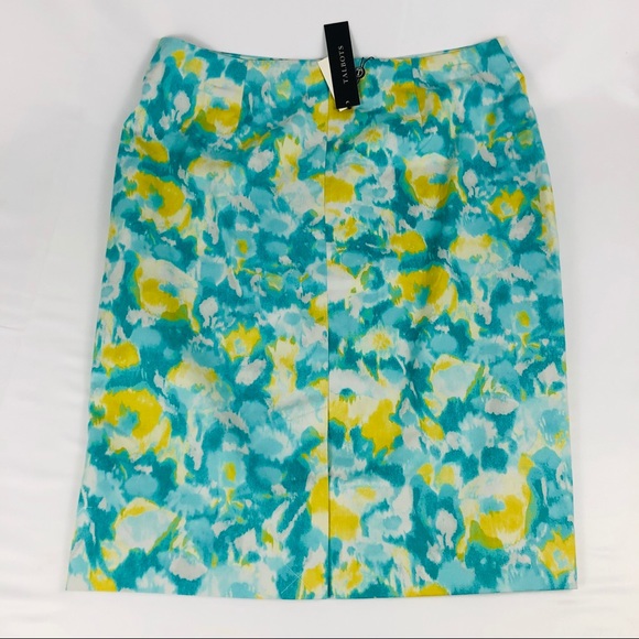 New Talbots Pencil Skirt Abstract Pattern Size 8 - Picture 6 of 8